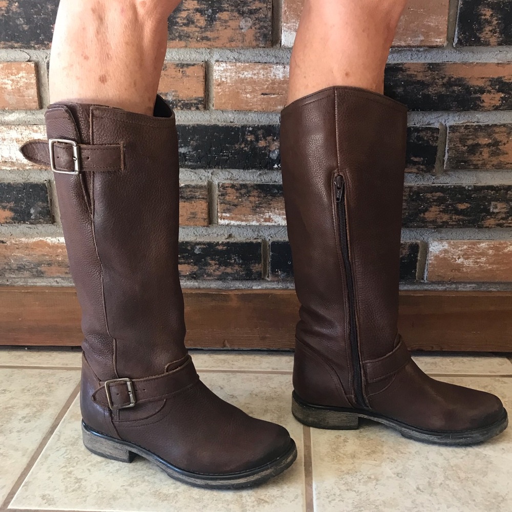 Leather Steve Madden knee high boots